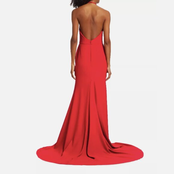 Vera Wang Bride's Madra Evening Gown - Red - Size 6 - Picture 3 of 5